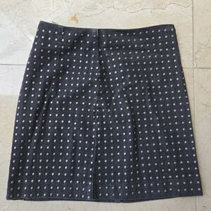 All Saints Blue A-Line Knee-Length Skirt